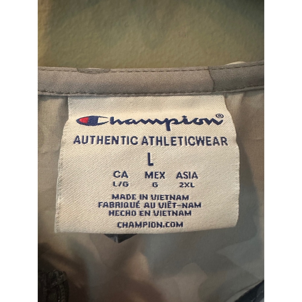 Champion South Carolina Gamecocks Mens Large Grey Camo Quarter Zip Anorak Jacket - Picture 3 of 7